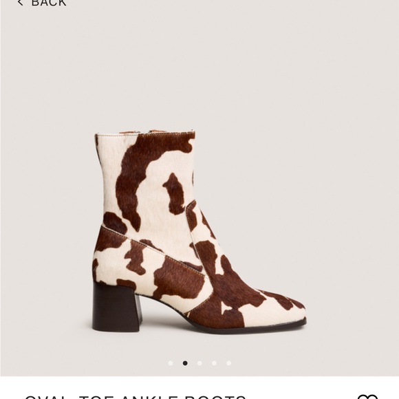 Jonak OVAL-TOE ANKLE BOOTS
in brown cowhide pony hair - brand new from Paris - Picture 2 of 9